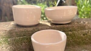 Lot de trois bols atelier d'initiation au Tournage Céramique à Toulon