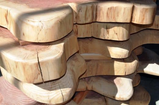 l'artisanat écologique représenté par des objets naturels en bois