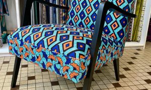 Fauteuil style retro formation Tapissier d'ameublement en siège à Lyon dans le Rhône en région Auvergne-Rhône-Alpes