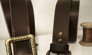 Ceinture en cuir Formation Maroquinier à Dijon