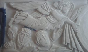 Relief figuratif Formation tailleur de pierre dans les Vosges