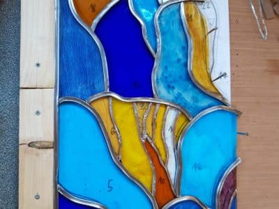 Verre coloré Formation au vitrail Tiffany dans le Perche