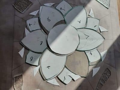 Patron dessin Formation au vitrail Tiffany dans le Perche