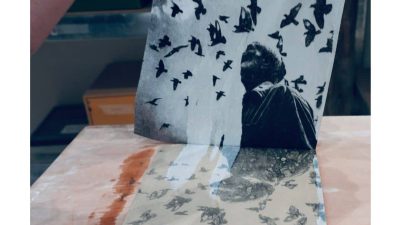 Film aux oiseaux Atelier transfert d'image sur Céramique