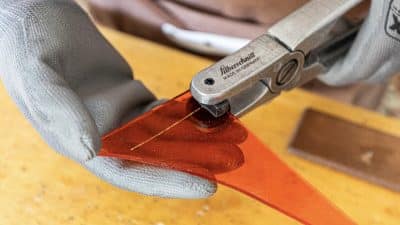 Soudure atelier vitrail sertissage "Tiffany"