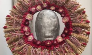 Couronne rose formation fleurs séchées à Paris
