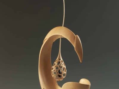 Pièce sculptée en bois formation Tourneur sur bois en Alsace