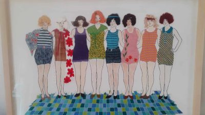 Personnages Stage broderie sur 4 techniques