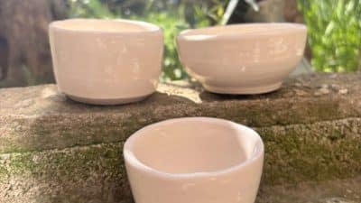 Lot de trois bols atelier d'initiation au Tournage Céramique à Toulon