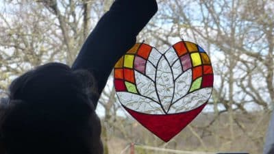 Cœur atelier d'initiation au Tiffany dans le Gers