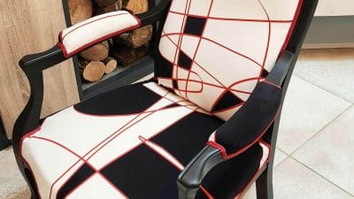 Fauteuil tissu cubisme stage réaliser votre fauteuil Voltaire