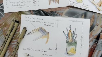Carnet créatif Stage d'aquarelle et de céramique
