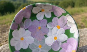 Assiettes pendant la formation décoration céramique en Dordogne dans le Périgord