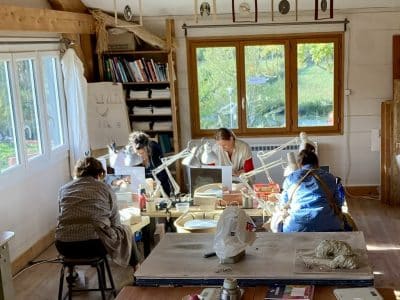 Stagiaires formation Slow Tournage en céramique : les essentiels