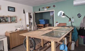 Atelier de vitrailliste au cours des formations à Carcassonne