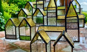 Créations de vitrailliste pendant la formation vitrail en Haute-Garonne