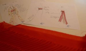 Croquis et maquette de création, formation en couture dans le Loiret