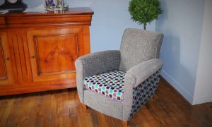 Fauteuil au cours de la formation tapissier garnisseur à Nantes