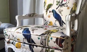 Fauteuil original restauré lors de la formation tapissier d'ameublement à Montpellier