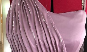 Bustier robe mauve, formation couture à Angers