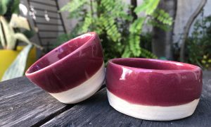 Tasses faites par un élève de l'atelier - formation céramique à Marseille dans les Bouches-du-Rhône