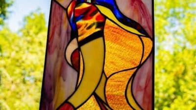 Toreadore stage de vitrail Tiffany et plomb