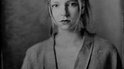 Portrait flou artistique stage photographie au collodion humide à Lyon