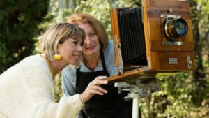 Prise de vue extérieure atelier photographie au collodion humide