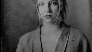 Portrait flou artistique stage photographie au collodion humide à Lyon