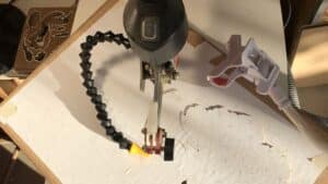 Machine découpe Stage marqueterie de bois