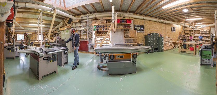 panoramique-atelier-croisee-decouverte-menuiserie Panoramique atelier La Croisée Découverte, menuiserie dans le Grand-Est