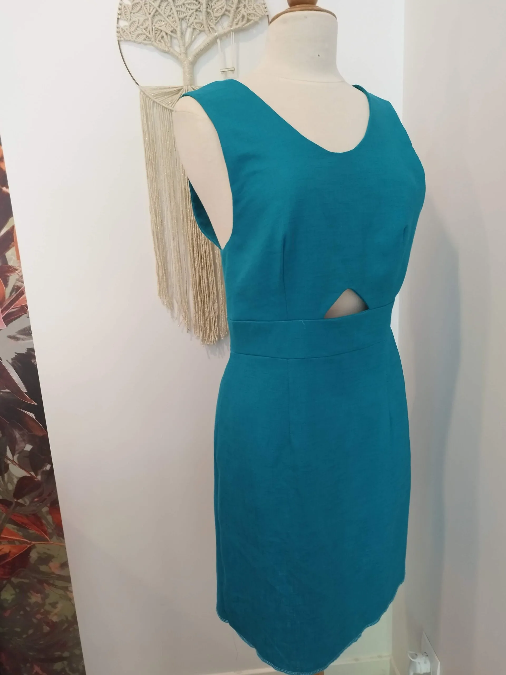 Exemple de robe faite par l'artisane couturier Nathalie Bordas