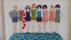 Personnages Stage broderie sur 4 techniques