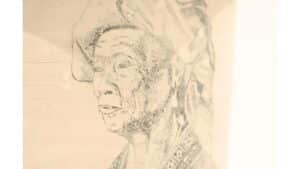 Portrait au crayon Atelier transfert d'image sur Céramique