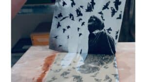 Film aux oiseaux Atelier transfert d'image sur Céramique