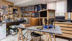 Intérieur Atelier rénovation d'un meuble vintage en bois